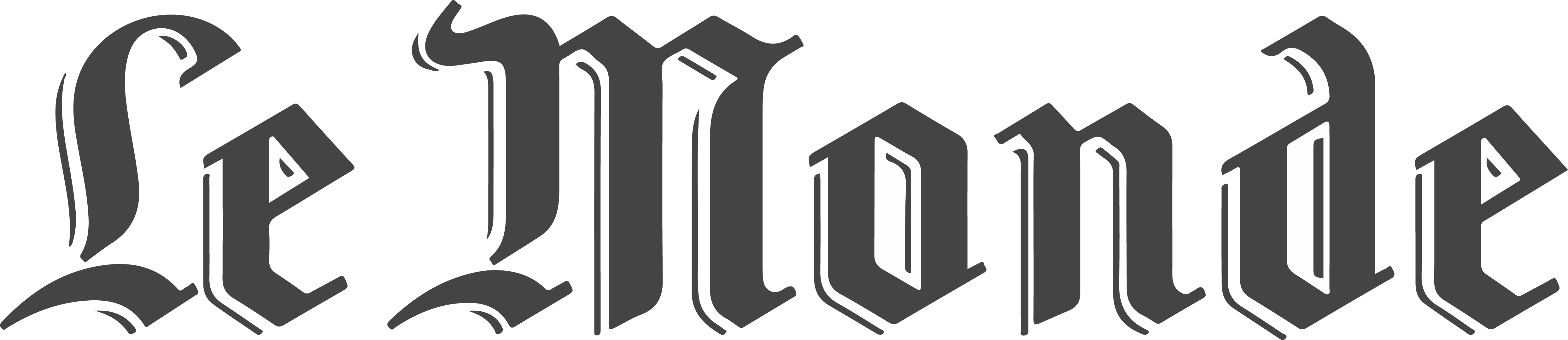Logo Le Monde - Gris