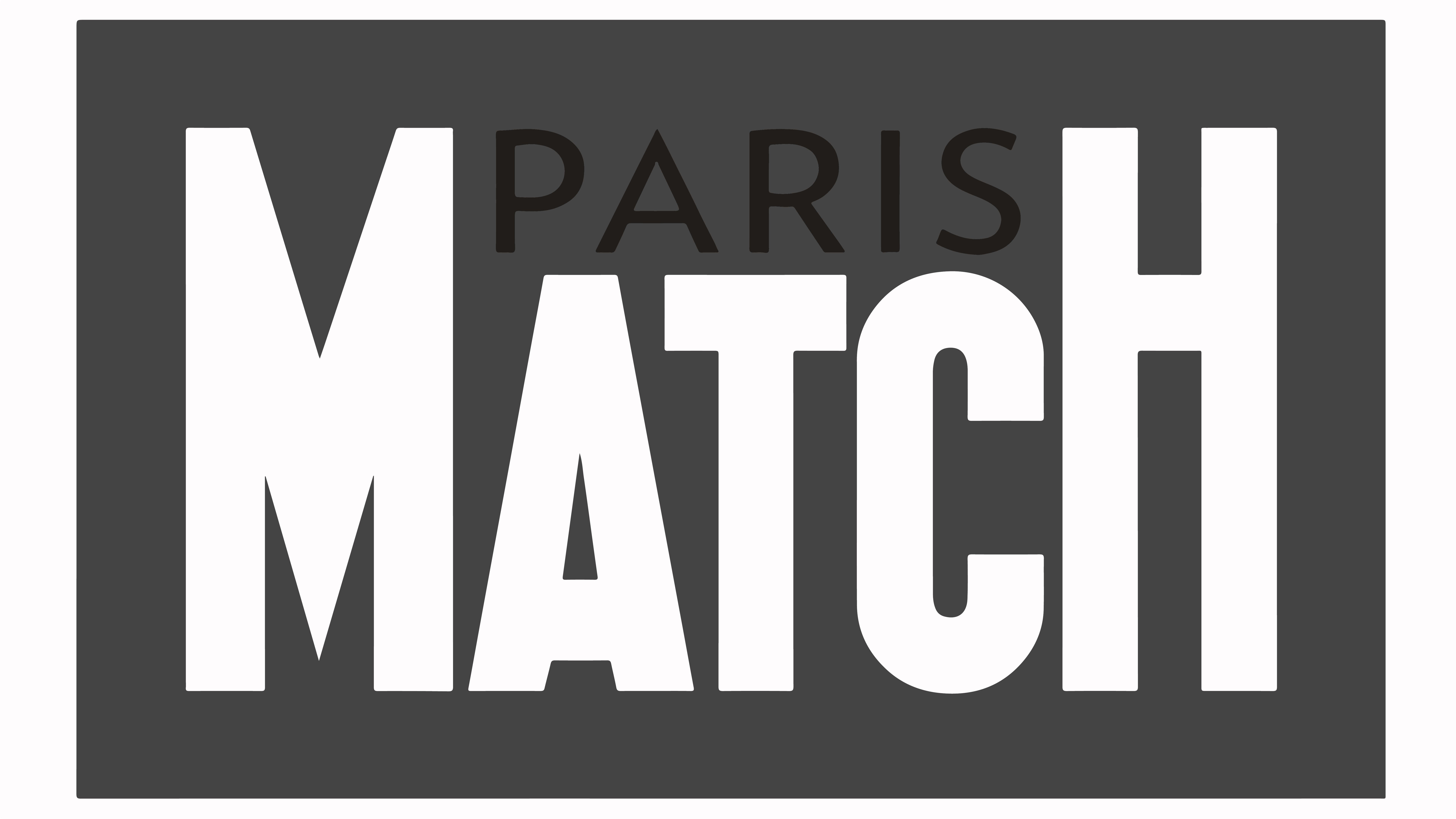 Logo Paris Match- Gris