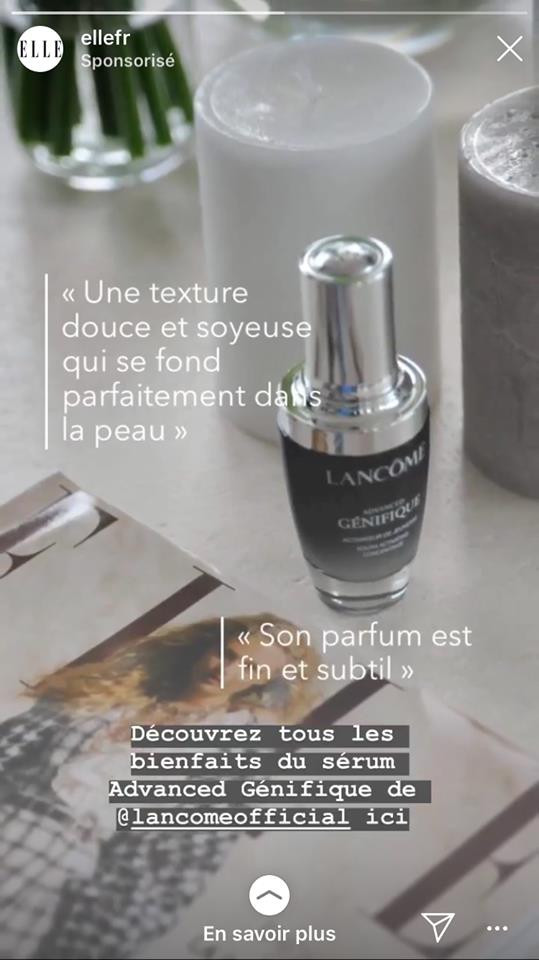 Cas de campagne Lancôme x ELLE - Les confidences beauté